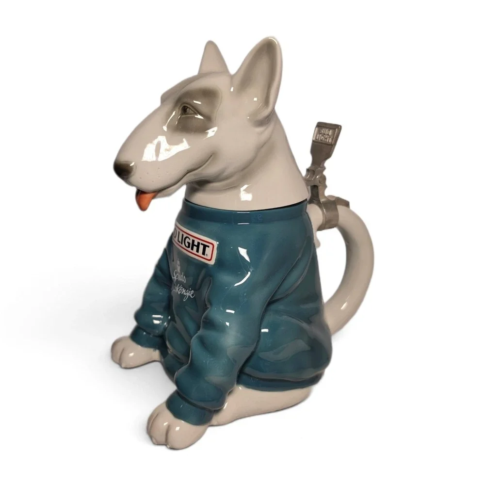 Bud Light Spuds MacKenzie Character Porcelain Stein w/ C.O.A NEW in Original Box